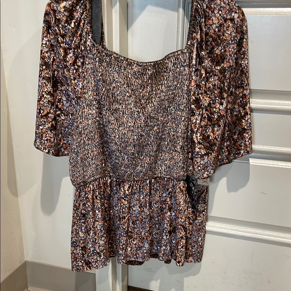 Floral Smocked Women's Top